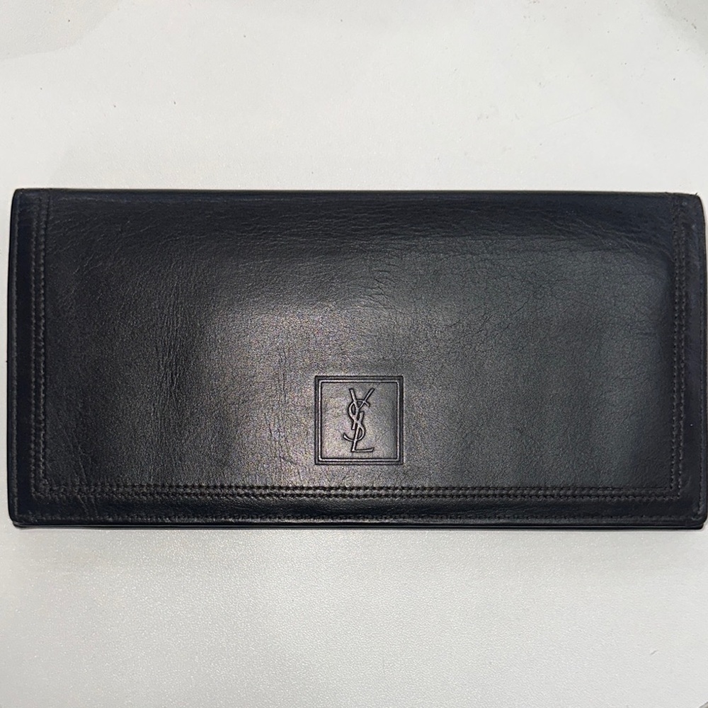 YSL Brown Leather Wallet